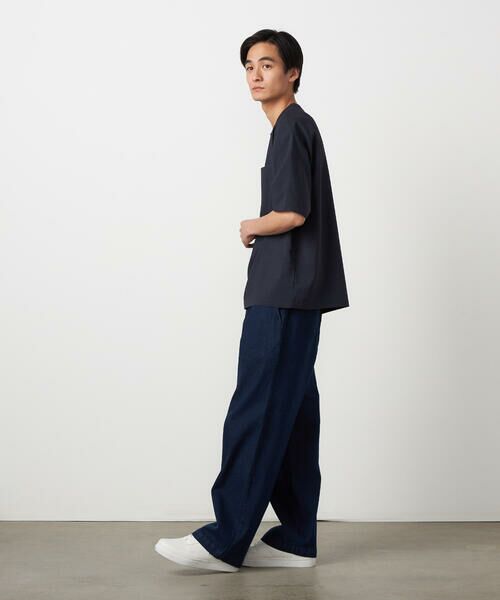 COMME CA ISM / コムサイズム Tシャツ | 【吸水速乾】リネンライクポリエステル 布帛Tシャツ | 詳細8