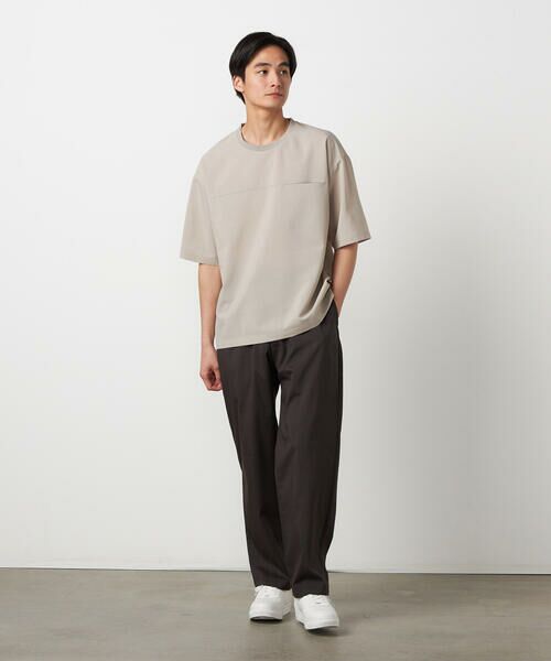 COMME CA ISM / コムサイズム Tシャツ | 【吸水速乾】リネンライクポリエステル 布帛Tシャツ | 詳細12