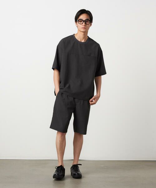 COMME CA ISM / コムサイズム Tシャツ | 【吸水速乾】リネンライクポリエステル 布帛Tシャツ | 詳細16