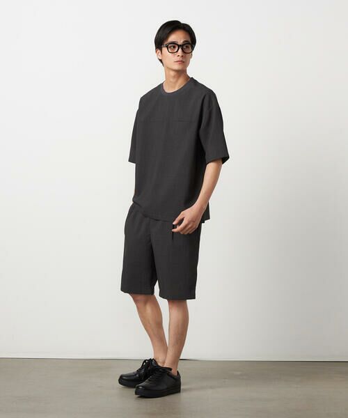 COMME CA ISM / コムサイズム Tシャツ | 【吸水速乾】リネンライクポリエステル 布帛Tシャツ | 詳細18