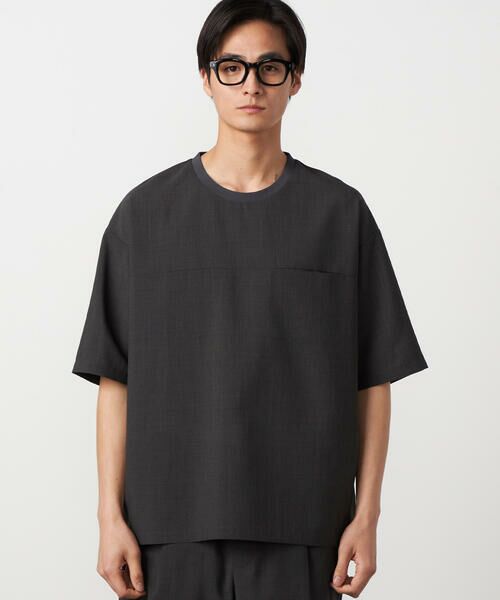 COMME CA ISM / コムサイズム Tシャツ | 【吸水速乾】リネンライクポリエステル 布帛Tシャツ | 詳細21