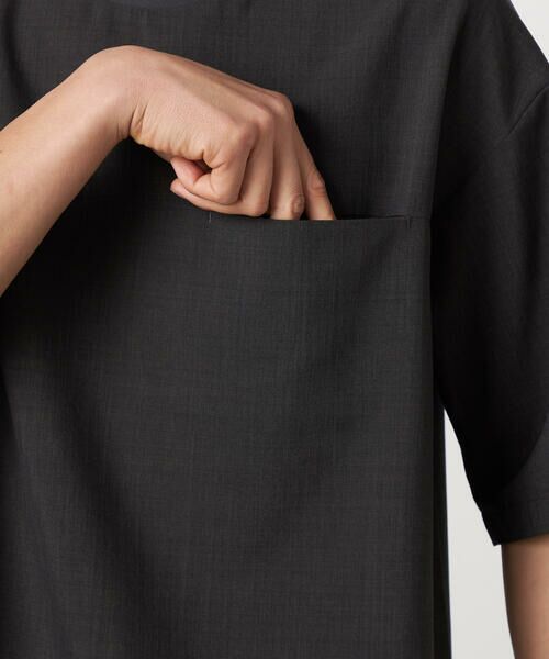 COMME CA ISM / コムサイズム Tシャツ | 【吸水速乾】リネンライクポリエステル 布帛Tシャツ | 詳細25