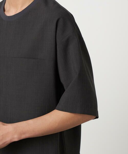 COMME CA ISM / コムサイズム Tシャツ | 【吸水速乾】リネンライクポリエステル 布帛Tシャツ | 詳細26