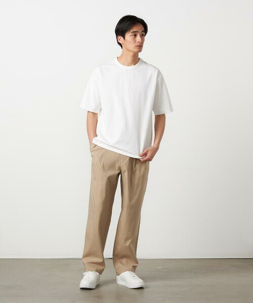 COMME CA ISM / コムサイズム Tシャツ | 千鳥 リンクスジャガード Tシャツ | 詳細2