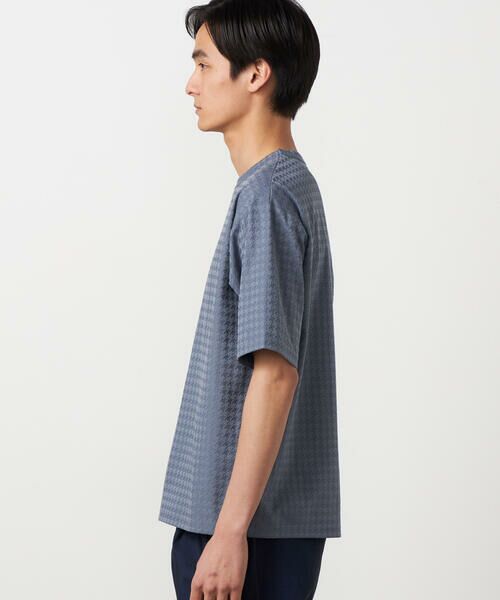 COMME CA ISM / コムサイズム Tシャツ | 千鳥 リンクスジャガード Tシャツ | 詳細15