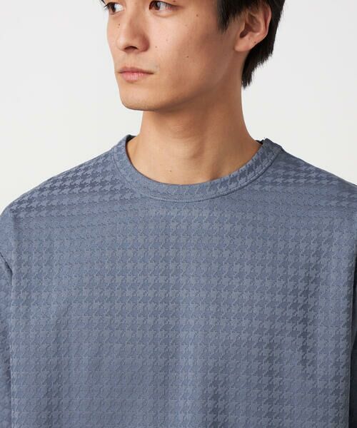 COMME CA ISM / コムサイズム Tシャツ | 千鳥 リンクスジャガード Tシャツ | 詳細17