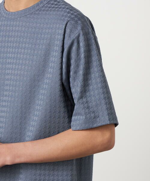COMME CA ISM / コムサイズム Tシャツ | 千鳥 リンクスジャガード Tシャツ | 詳細18