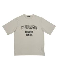 COMME CA ISM / コムサイズム Tシャツ | シルケット天竺 ロゴプリントTシャツ