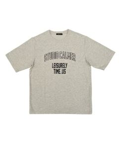 COMME CA ISM / コムサイズム Tシャツ | シルケット天竺 ロゴプリントTシャツ