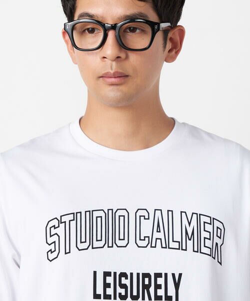 COMME CA ISM / コムサイズム Tシャツ | シルケット天竺 ロゴプリントTシャツ | 詳細8