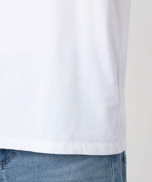 COMME CA ISM / コムサイズム Tシャツ | シルケット天竺 ロゴプリントTシャツ | 詳細10