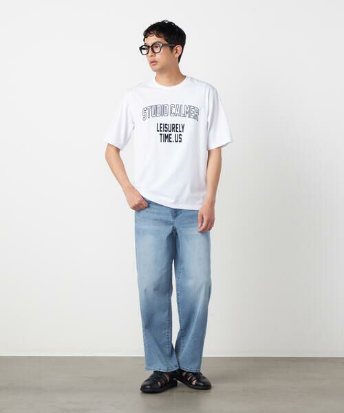 COMME CA ISM / コムサイズム Tシャツ | シルケット天竺 ロゴプリントTシャツ | 詳細2