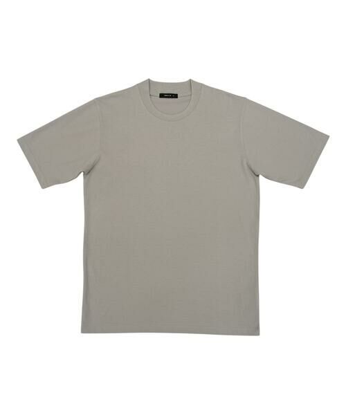 COMME CA ISM / コムサイズム Tシャツ | 【接触冷感】 フィールクール ジャケットTシャツ（ライトグレー）