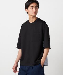 COMME CA ISM / コムサイズム Tシャツ | 【吸水速乾】ストライプコンビTシャツ