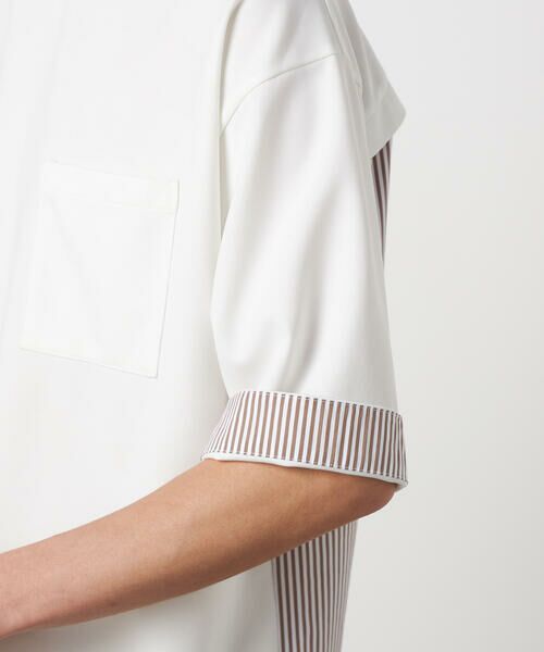 COMME CA ISM / コムサイズム Tシャツ | 【吸水速乾】ストライプコンビTシャツ | 詳細10
