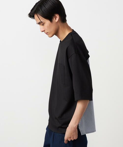 COMME CA ISM / コムサイズム Tシャツ | 【吸水速乾】ストライプコンビTシャツ | 詳細16