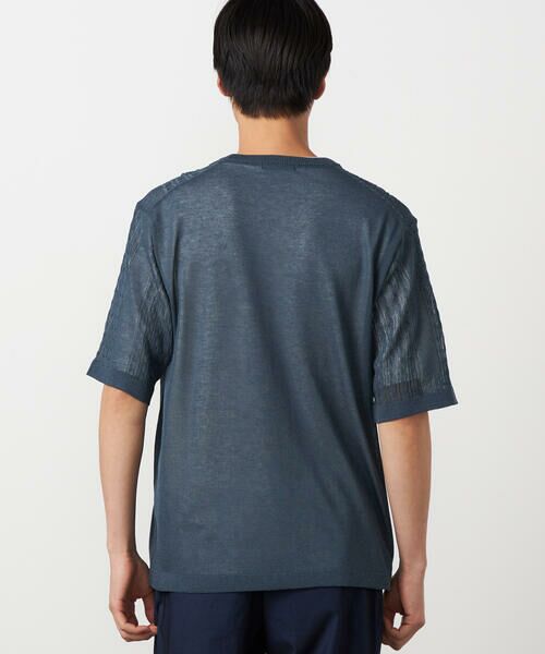 COMME CA ISM / コムサイズム ニット・セーター | 【セットアイテム】リネンライクケーブル クルーネックニット＋T/C天竺Tシャツ | 詳細14