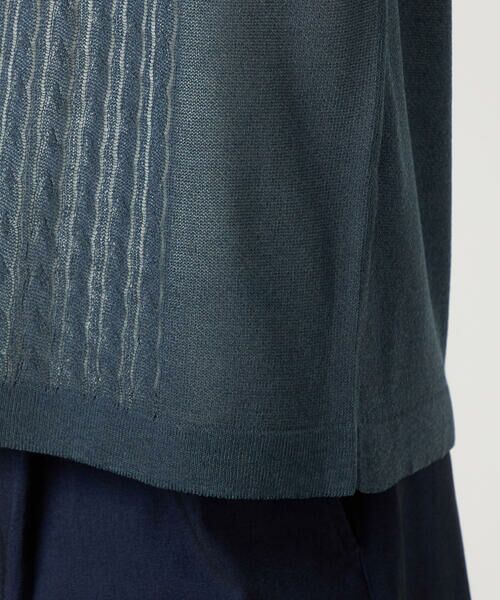COMME CA ISM / コムサイズム ニット・セーター | 【セットアイテム】リネンライクケーブル クルーネックニット＋T/C天竺Tシャツ | 詳細17