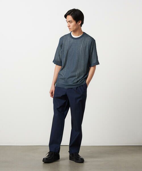 COMME CA ISM / コムサイズム ニット・セーター | 【セットアイテム】リネンライクケーブル クルーネックニット＋T/C天竺Tシャツ | 詳細6