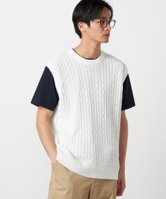 COMME CA ISM / コムサイズム ニット・セーター | ケーブルニットベスト