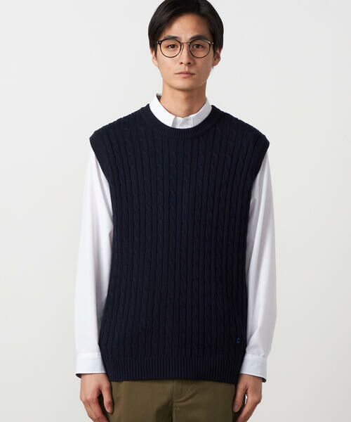 COMME CA ISM / コムサイズム ニット・セーター | ケーブルニットベスト | 詳細12