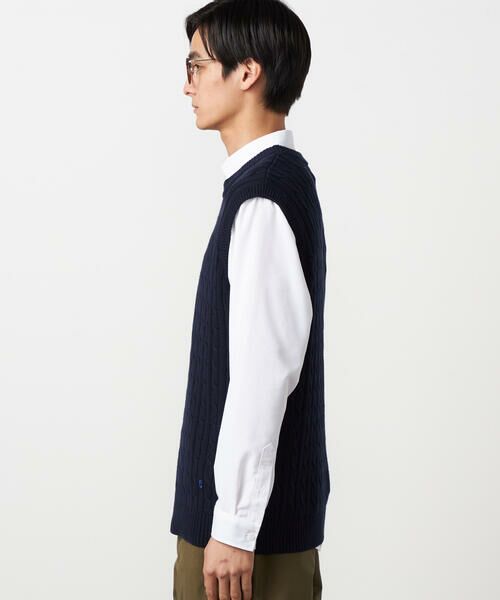 COMME CA ISM / コムサイズム ニット・セーター | ケーブルニットベスト | 詳細13