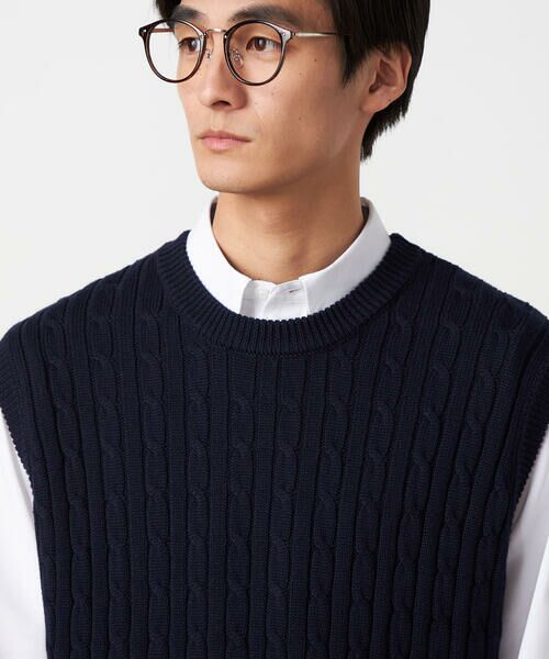 COMME CA ISM / コムサイズム ニット・セーター | ケーブルニットベスト | 詳細15
