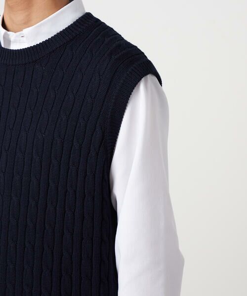 COMME CA ISM / コムサイズム ニット・セーター | ケーブルニットベスト | 詳細16