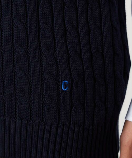 COMME CA ISM / コムサイズム ニット・セーター | ケーブルニットベスト | 詳細18