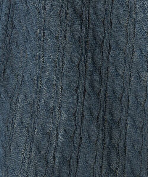 COMME CA ISM / コムサイズム カーディガン・ボレロ | 【セットアイテム】リネンライクケーブル ボタンレスカーディガン＋T/C天竺Tシャツ | 詳細15