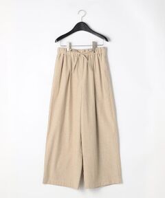 COMME CA ISM / コムサイズム その他パンツ | シャンブレー ワイドストライプパンツ