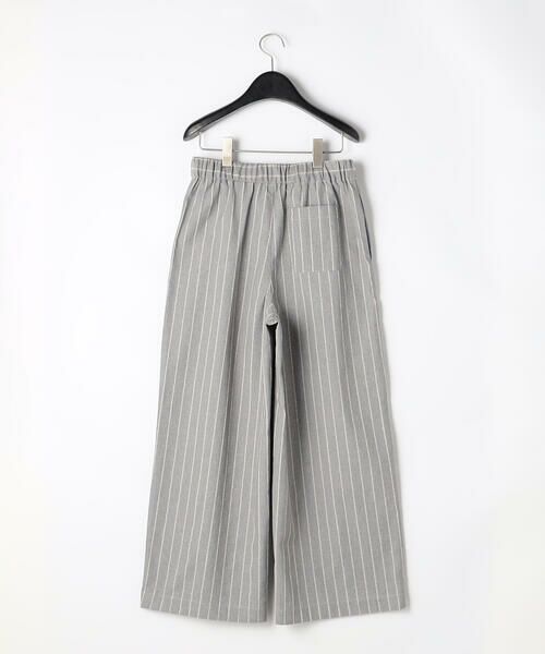 COMME CA ISM / コムサイズム その他パンツ | シャンブレー ワイドストライプパンツ | 詳細7