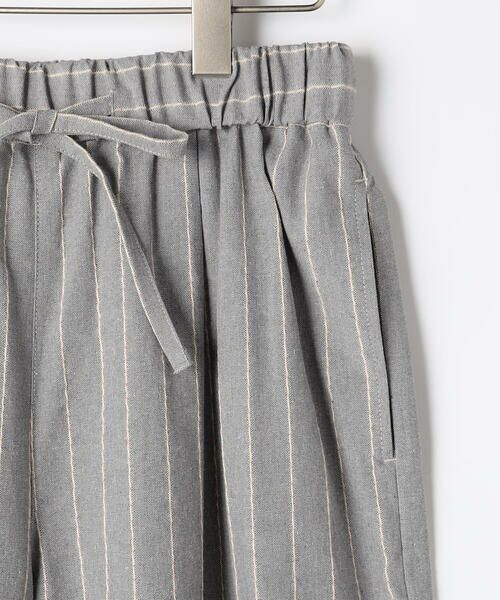 COMME CA ISM / コムサイズム その他パンツ | シャンブレー ワイドストライプパンツ | 詳細9