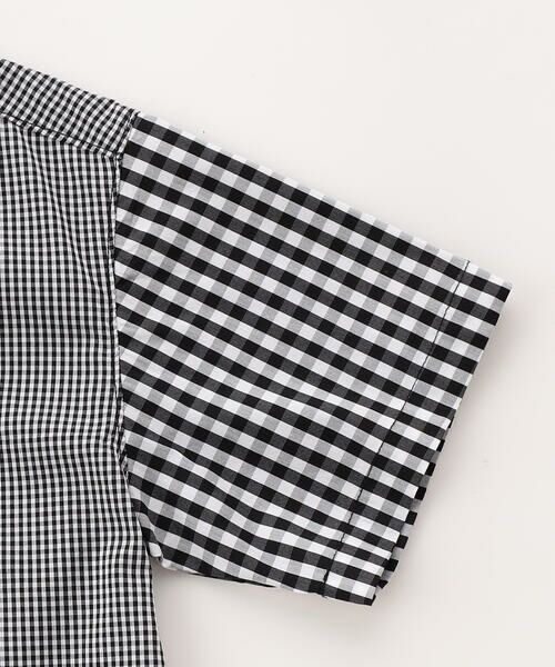 COMME CA ISM / コムサイズム シャツ・ブラウス | ギンガムチェック 半袖 シャツ | 詳細3