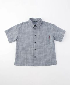 COMME CA ISM / コムサイズム シャツ・ブラウス | 綿麻シャンブレー 半袖 シャツ