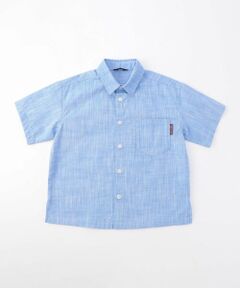 COMME CA ISM / コムサイズム シャツ・ブラウス | 綿麻シャンブレー 半袖 シャツ