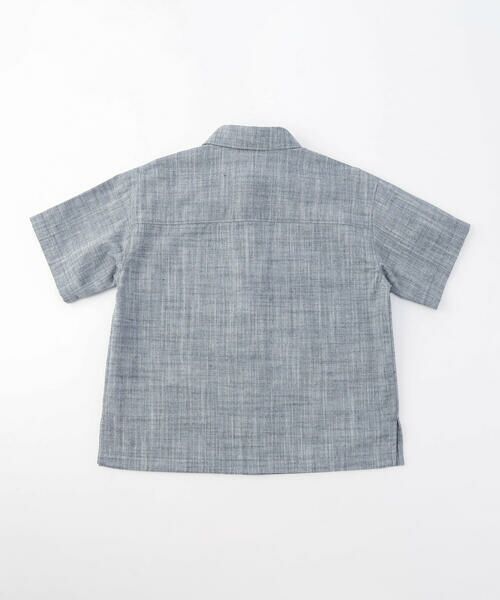 COMME CA ISM / コムサイズム シャツ・ブラウス | 綿麻シャンブレー 半袖 シャツ | 詳細2