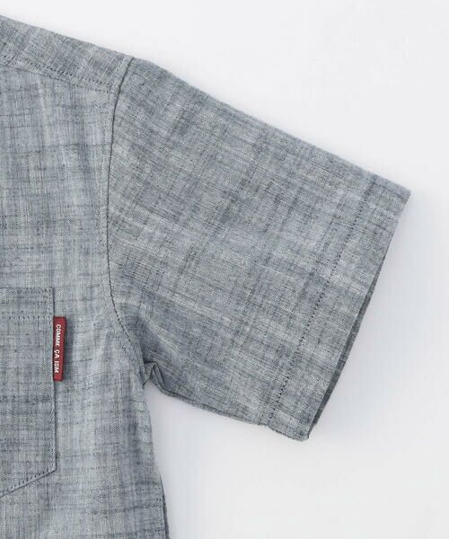 COMME CA ISM / コムサイズム シャツ・ブラウス | 綿麻シャンブレー 半袖 シャツ | 詳細5