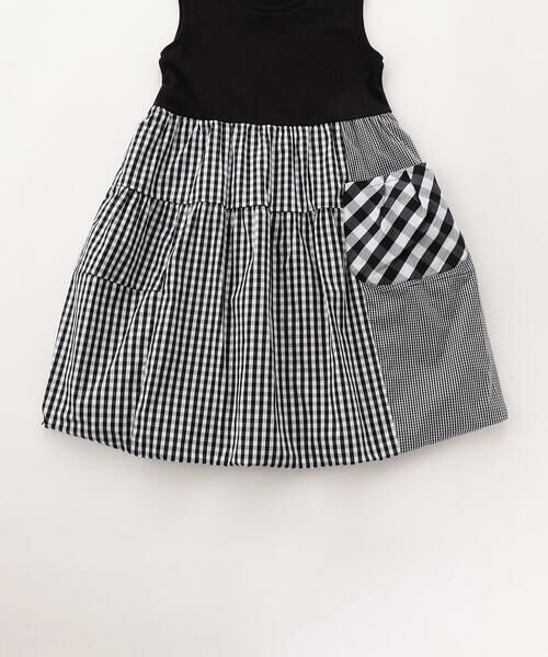 COMME CA ISM / コムサイズム ロング・マキシ丈ワンピース | ギンガムチェック バルーンワンピース | 詳細6