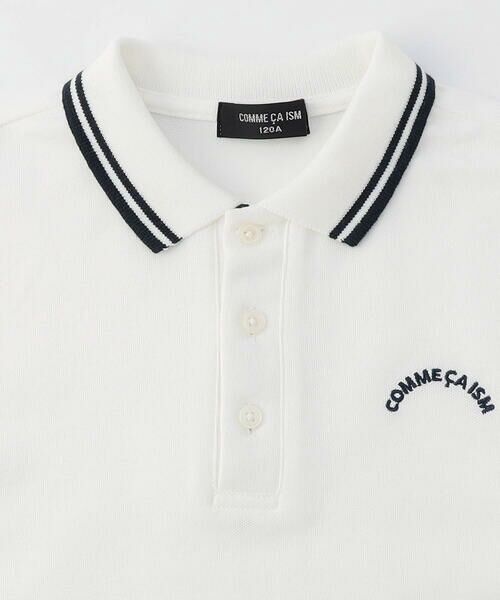COMME CA ISM / コムサイズム ポロシャツ | ライン入り 鹿の子 ポロシャツ | 詳細2
