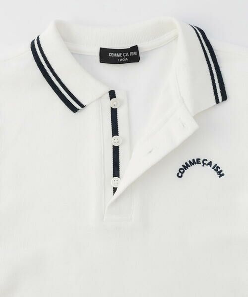 COMME CA ISM / コムサイズム ポロシャツ | ライン入り 鹿の子 ポロシャツ | 詳細6