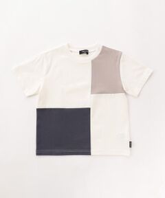 COMME CA ISM / コムサイズム Tシャツ | ブロッキング 半袖 Tシャツ