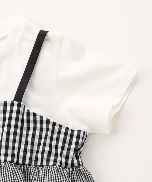 COMME CA ISM / コムサイズム Tシャツ | ギンガムチェック キャミソールセットTシャツ | 詳細5