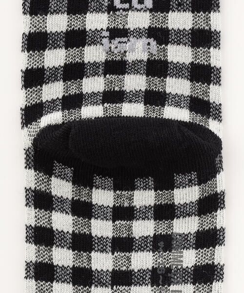COMME CA ISM / コムサイズム ソックス | バックロゴ ギンガムチェック クルーソックス | 詳細3
