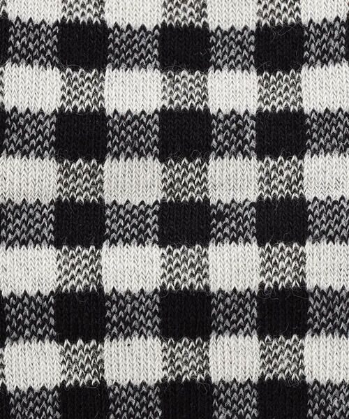 COMME CA ISM / コムサイズム ソックス | バックロゴ ギンガムチェック クルーソックス | 詳細7