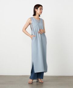 COMME CA ISM / コムサイズム ロング・マキシ丈ワンピース | ノースリーブ ロングワンピース