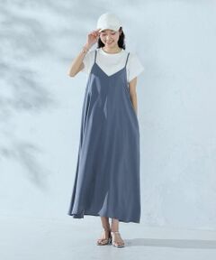 COMME CA ISM / コムサイズム ロング・マキシ丈ワンピース | 【セットアイテム】2WAYキャミソールワンピース＋Tシャツ