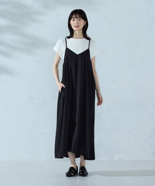 COMME CA ISM / コムサイズム ロング・マキシ丈ワンピース | 【セットアイテム】2WAYキャミソールワンピース＋Tシャツ | 詳細1