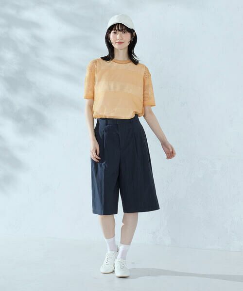 COMME CA ISM / コムサイズム ニット・セーター | 【セットアイテム】透かし編み ボーダープルオーバー＋タンクトップ | 詳細12