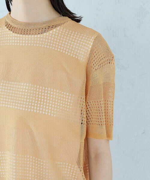 COMME CA ISM / コムサイズム ニット・セーター | 【セットアイテム】透かし編み ボーダープルオーバー＋タンクトップ | 詳細18